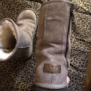 Ugg Boots with Bronze Brass Zipper and Logo